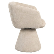 Eetkamerstoel Madeline cream unicorn swivel