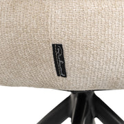 Eetkamerstoel Kayla cream unicorn swivel