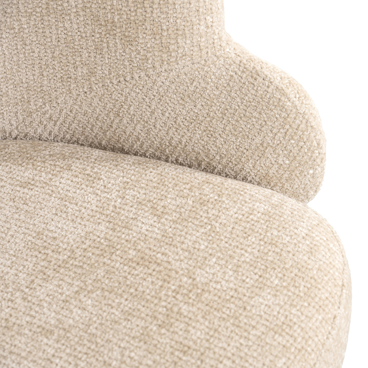 Eetkamerstoel Kayla cream unicorn swivel