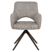 Eetkamerstoel Ginerva earth tweed swivel
