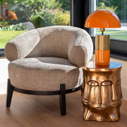 Lounge stoel Montana natural chunky fire retardant