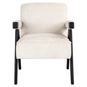 Lounge stoel Cooper white chenille