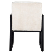 Eetkamerstoel Beck white chenille
