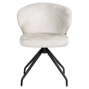Eetkamerstoel Milly cream fusion swivel
