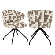Eetkamerstoel Milly moss graffic swivel