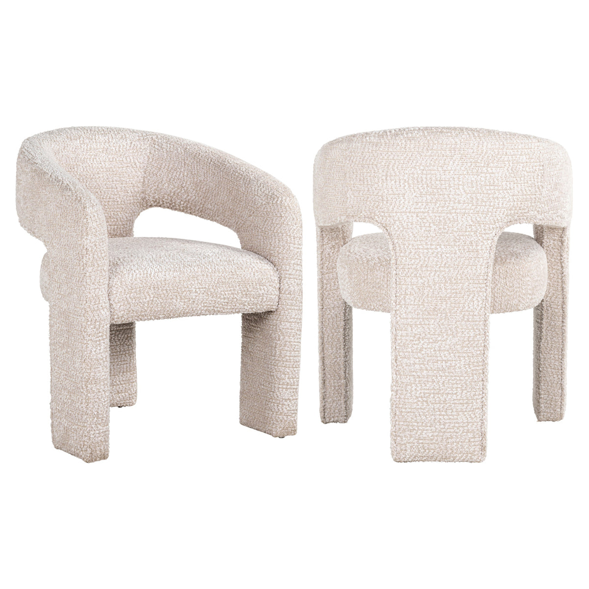 Eetkamerstoel Belle lovely cream fire retardant
