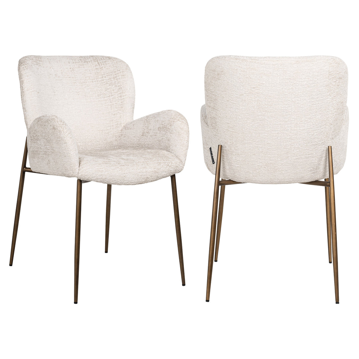 Eetkamerstoel Amber cream fusion fire retardant