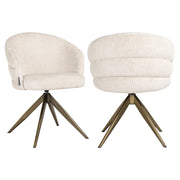 Eetkamerstoel Zendaya niagara beige swivel