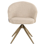 Eetkamerstoel Zendaya biscotti swivel fire retardant