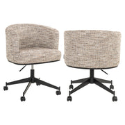 Eetkamerstoel Rochenne trendy nature swivel on wheels