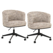 Eetkamerstoel Rochenne trendy nature swivel on wheels