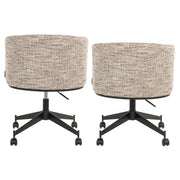 Eetkamerstoel Rochenne trendy nature swivel on wheels