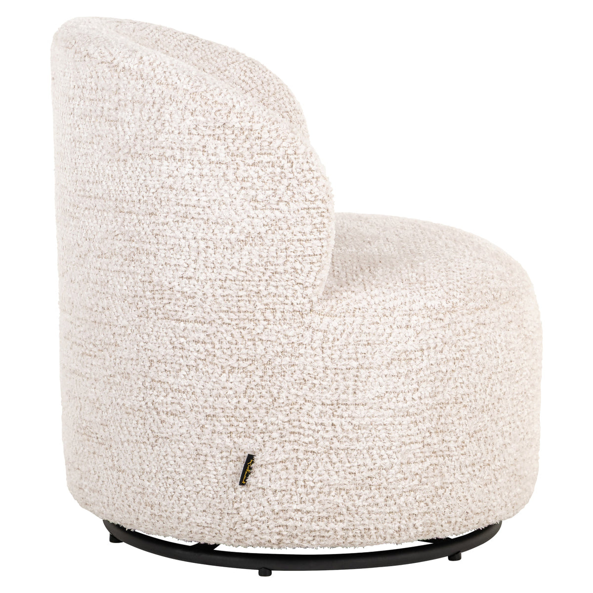 Lounge stoel Jackie lovely cream swivel kids