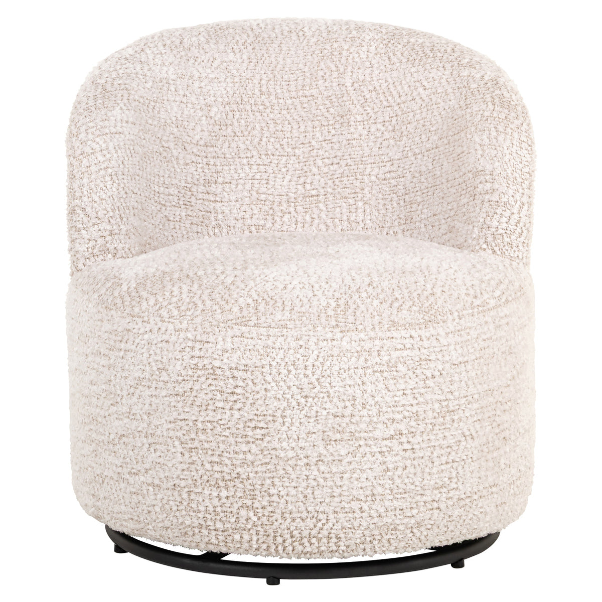 Lounge stoel Jackie lovely cream swivel kids