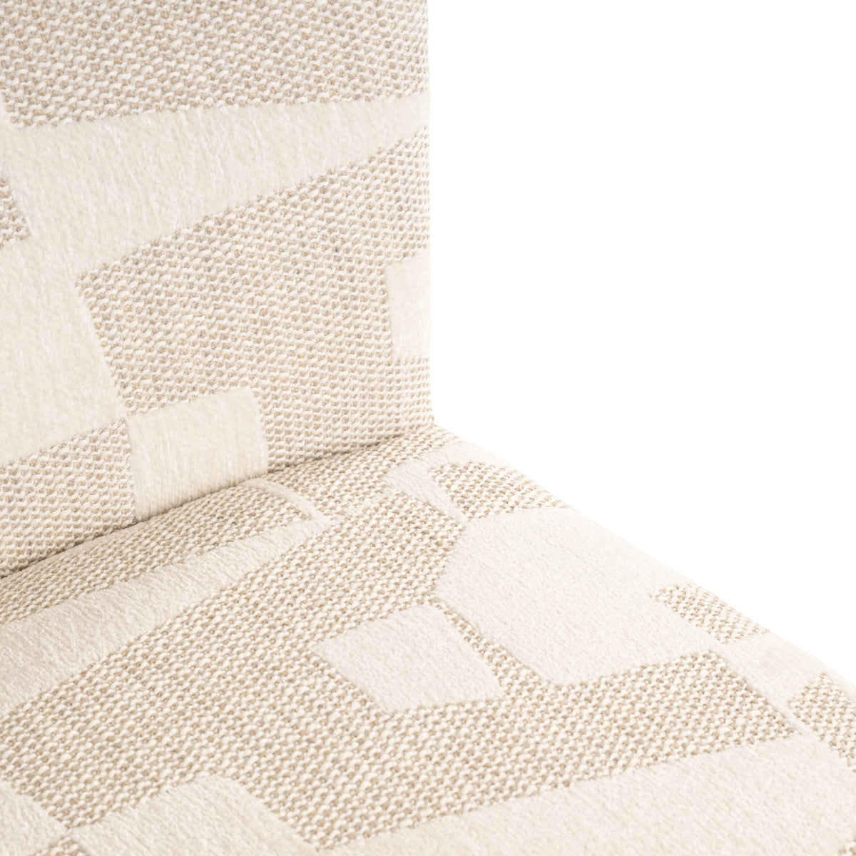 Eetkamerstoel Lorain beige graffic on wheels
