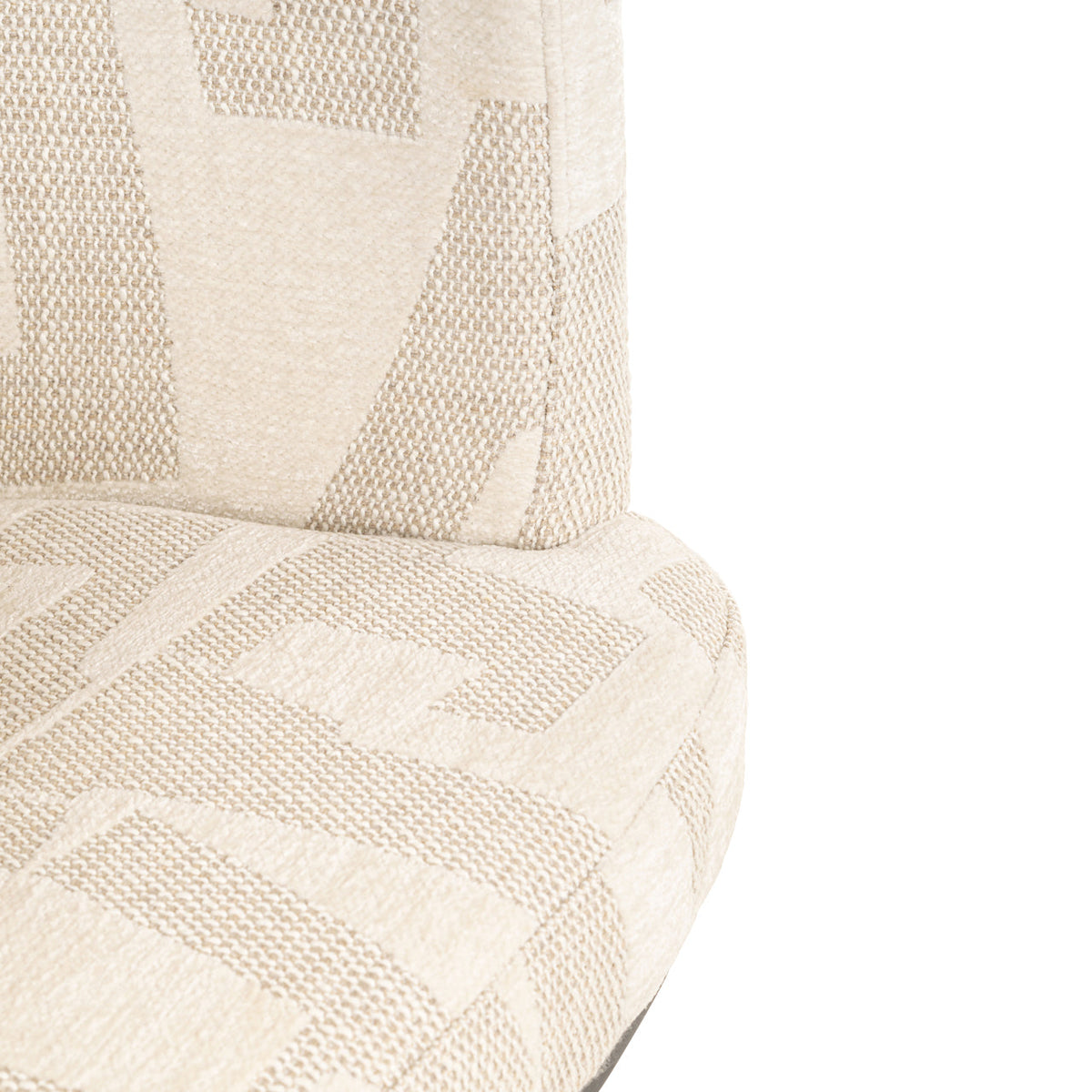 Barstoel Cheyenne beige graffic swivel
