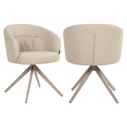 Eetkamerstoel Olivia biscotti swivel