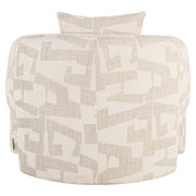 Lounge stoel Tuscany beige graffic