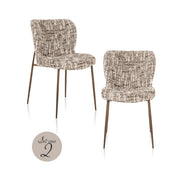 Eetkamerstoel Odarby brown omara (Set of 2)