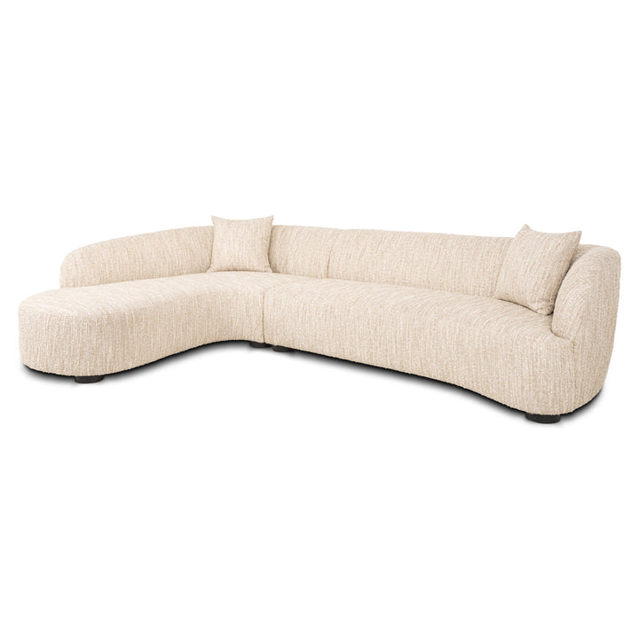 Bank Pandora beige angora lounge left