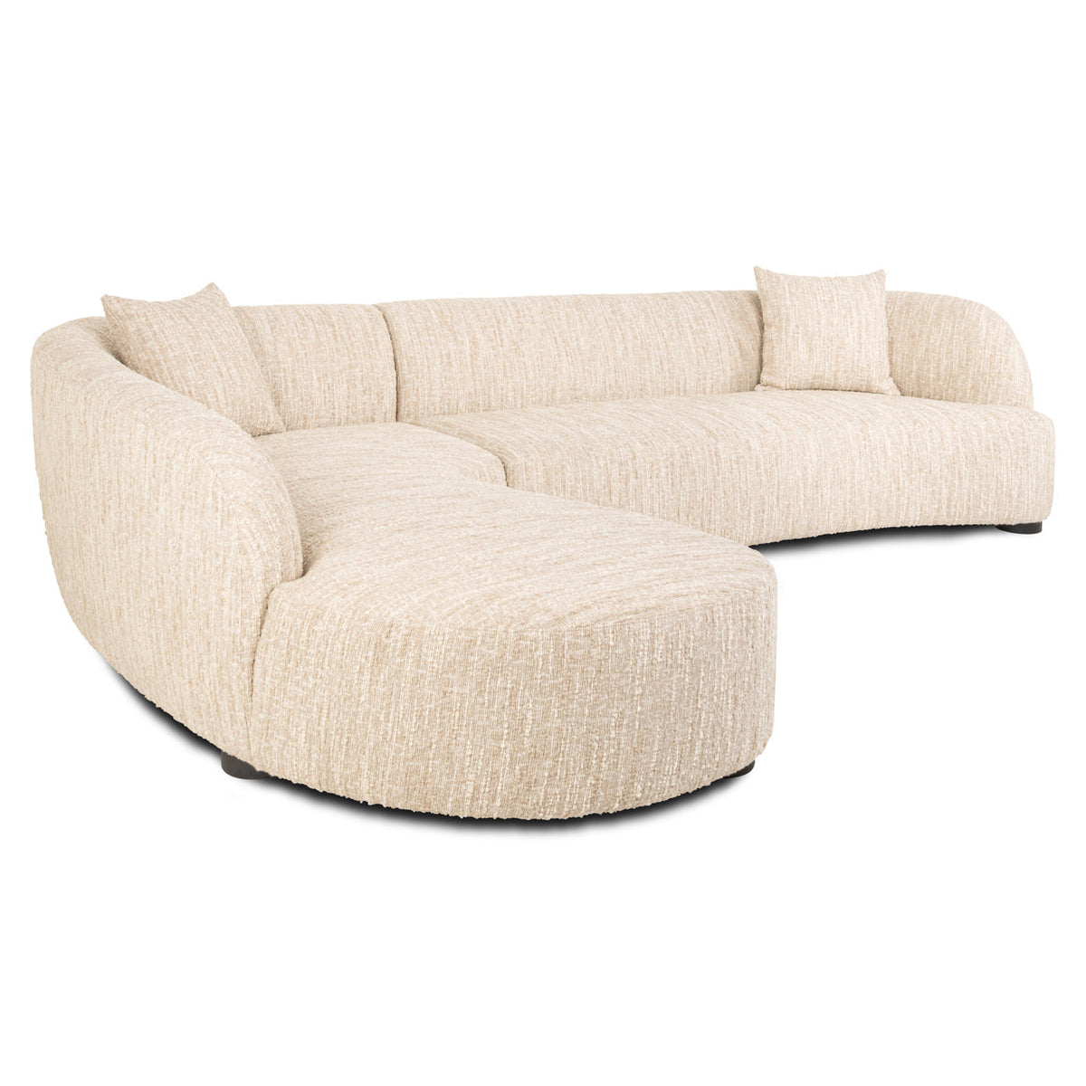Bank Pandora beige angora lounge left