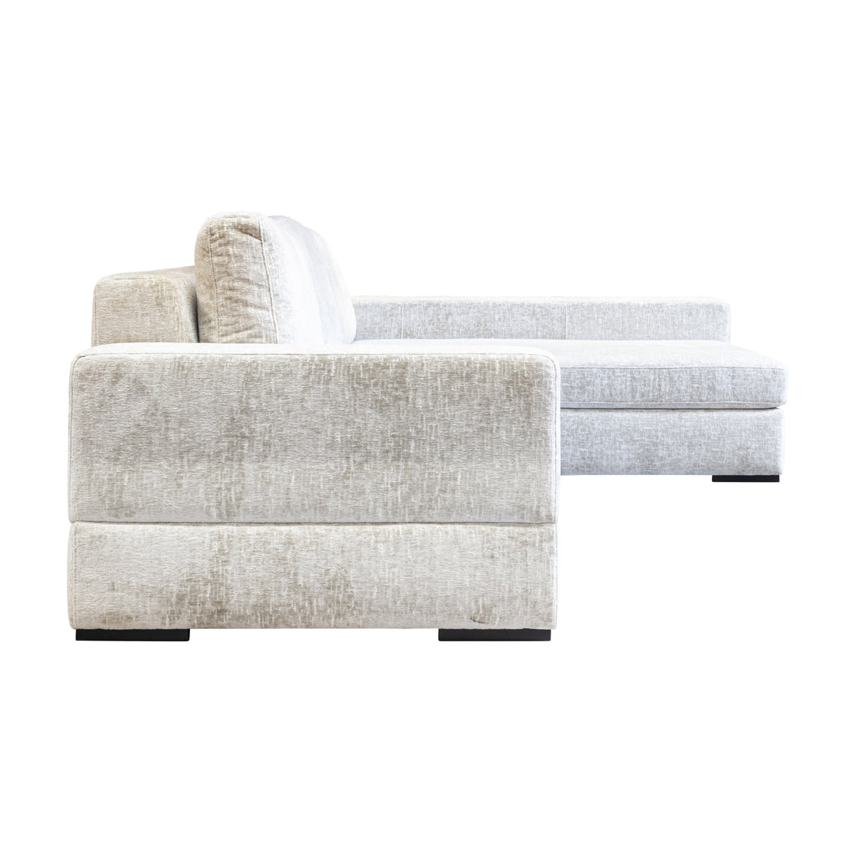 Bank Pasha pearl island 3-seater + lounge right fully upholstered