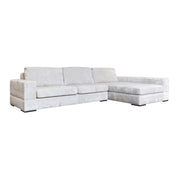 Bank Pasha pearl island 3-seater + lounge right fully upholstered