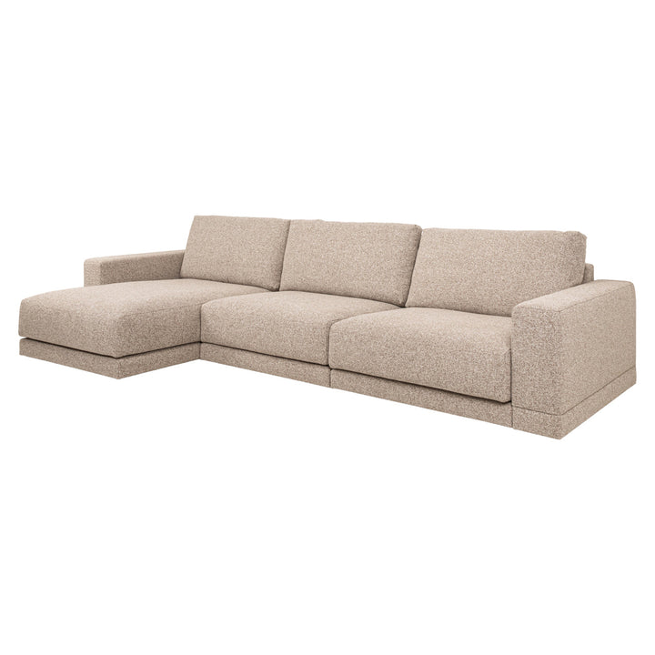 Bank Trentino cayenne brown 3,5-seater + lounge left or right