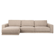 Bank Trentino cayenne brown 3,5-seater + lounge left or right