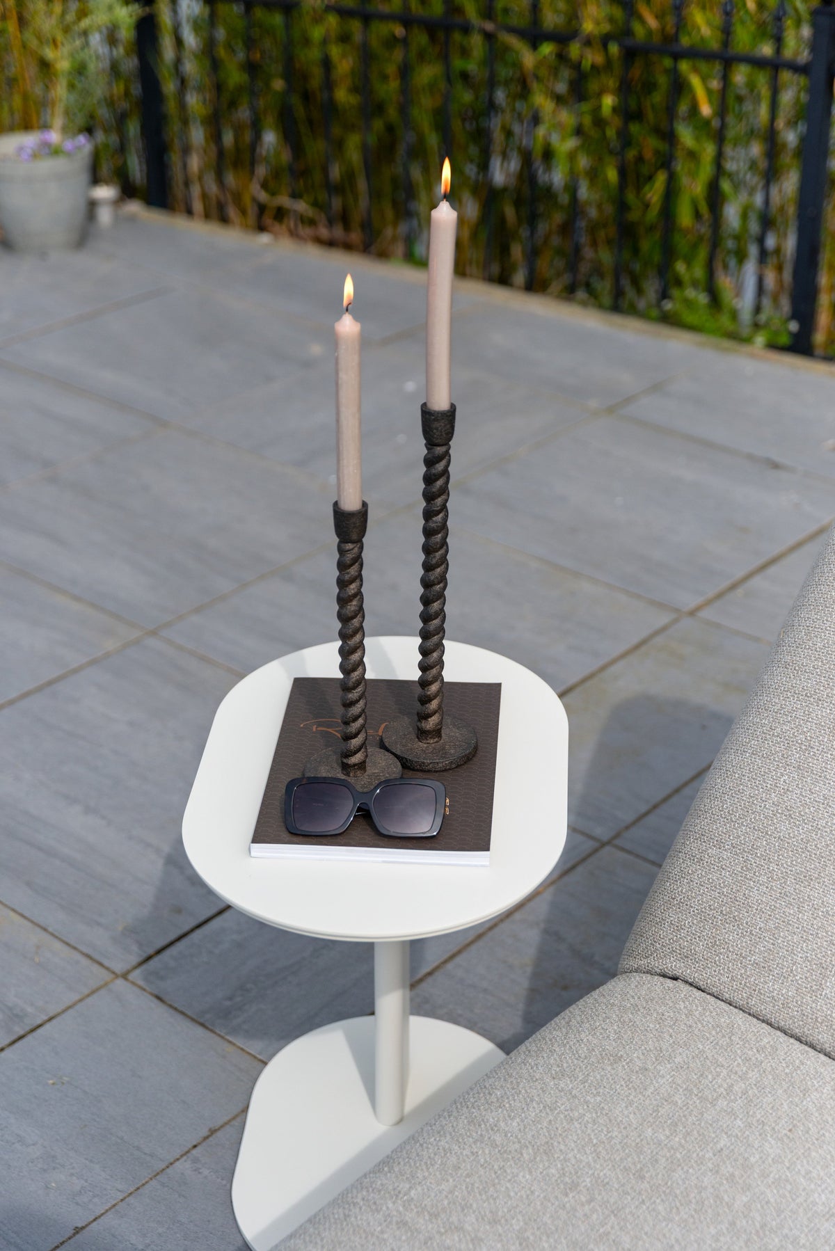Outdoor bijzettafel Quinn light beige