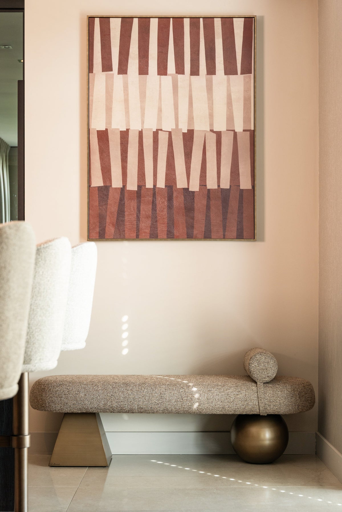 Bank Alexander Jones brown tweed fire retardant (Geneva)