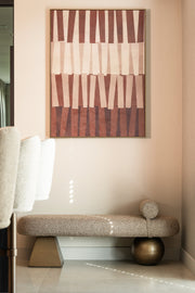 Bank Alexander Jones brown tweed fire retardant (Geneva)