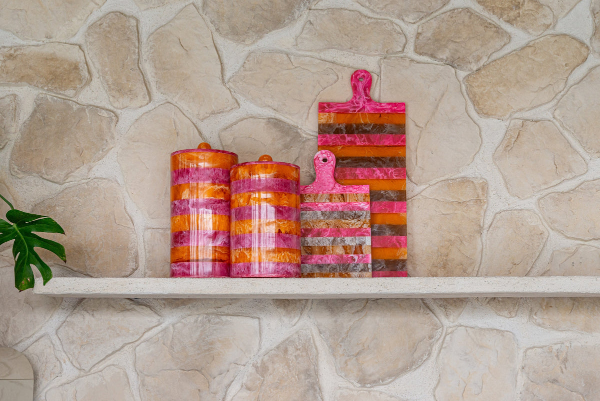 Dienblad Cindy pink/orange - serving board large