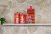 Opbergdoos Lilybelle pink/orange storage jar large