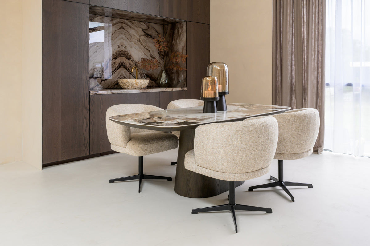 Eettafel Langford brown 200