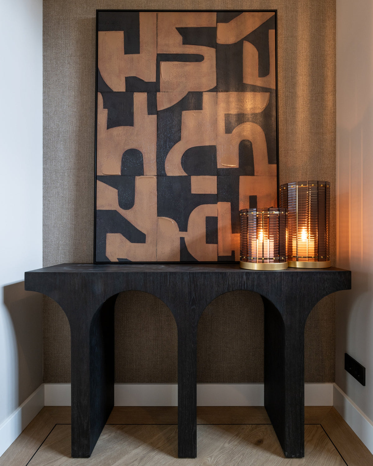 Wall art Cascade brown