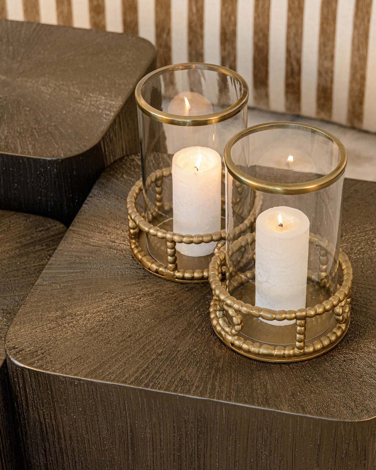 Windlicht Mile brass antique