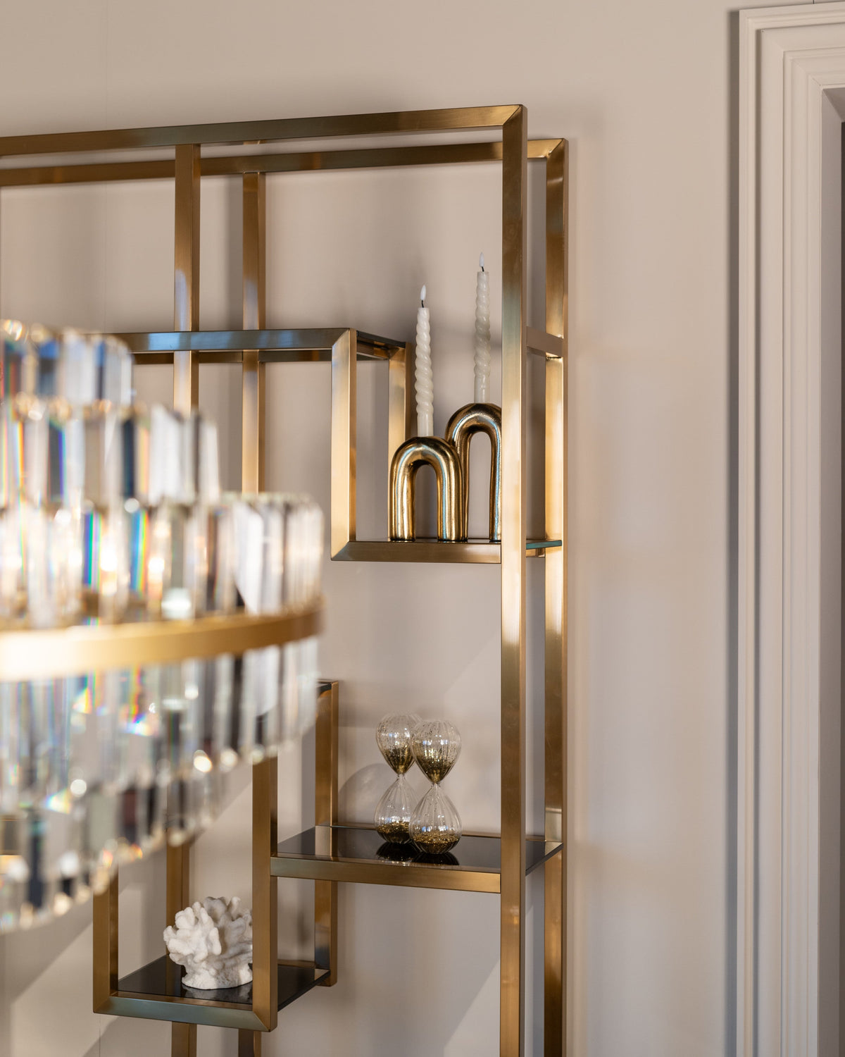 Wandkast Magnus brushed gold