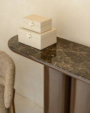 Console Almundi chocolat brown