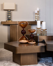 Decoratief object Elba brown hourglass small