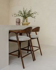 Counterstoel Mihara mocca fancy fire retardant
