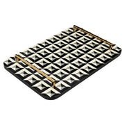 Dienblad Birte black/white