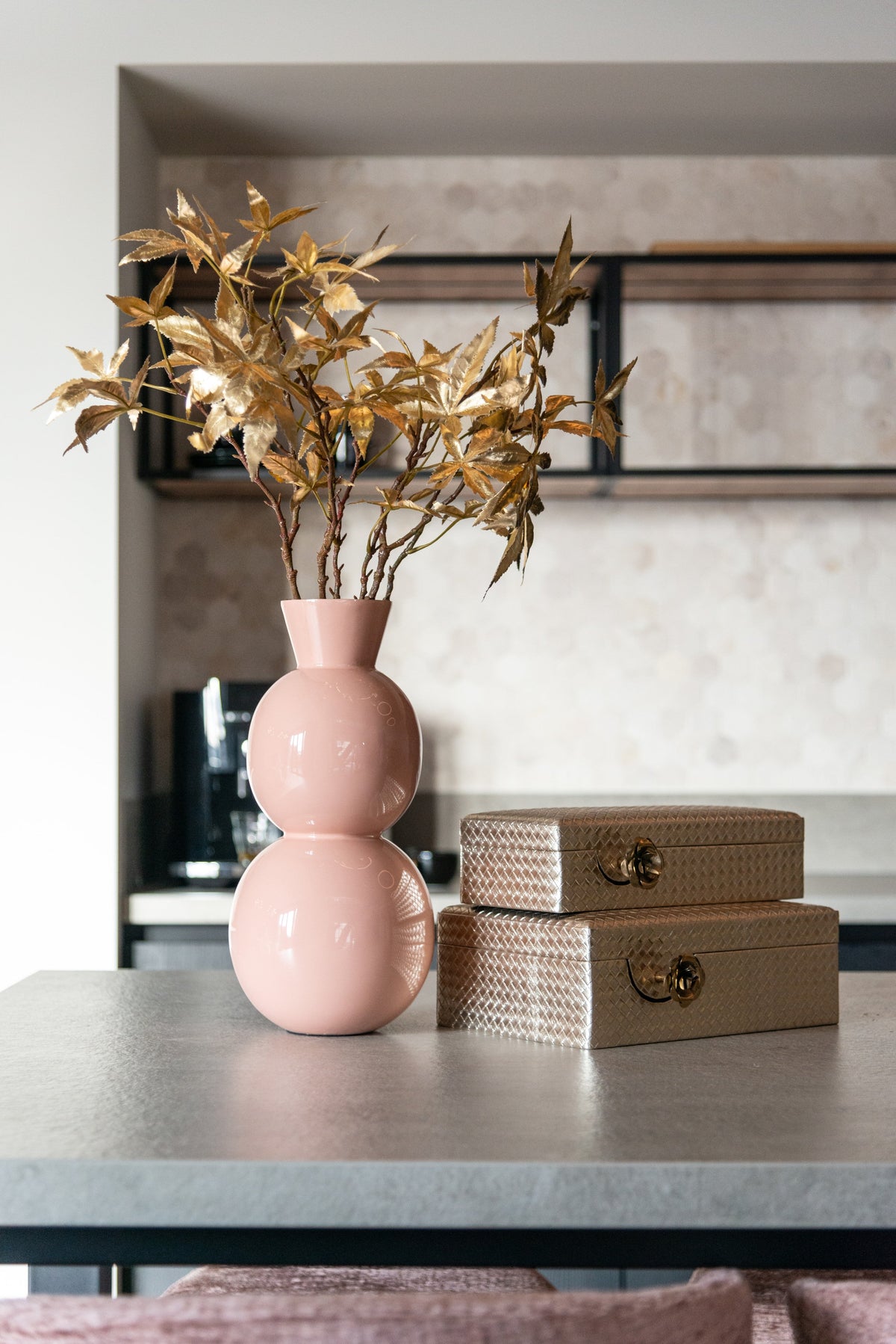 Opbergdoos Trace gold small