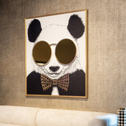 Wall art Panda black/gold