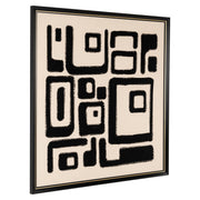 Wall art Shanita black/white
