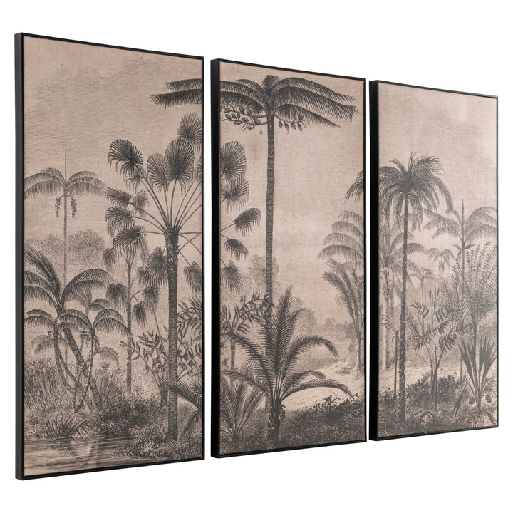 Wall art Rhapsody brown (Set of 3)