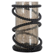 Windlicht Edison black